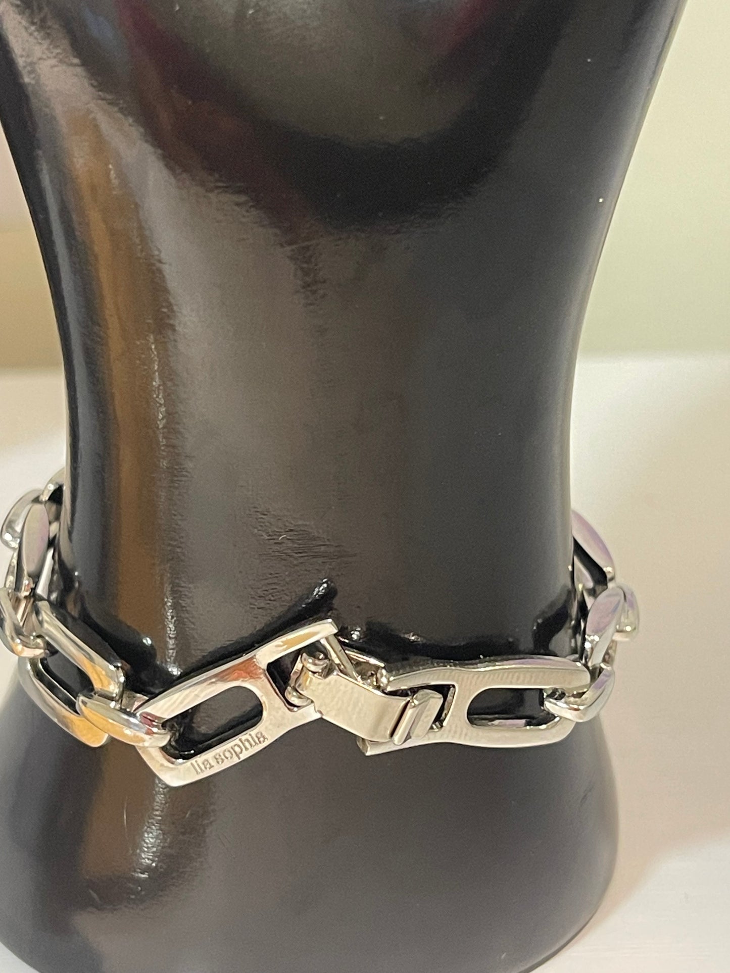 Lia Sophia Square Link Chain Bracelet