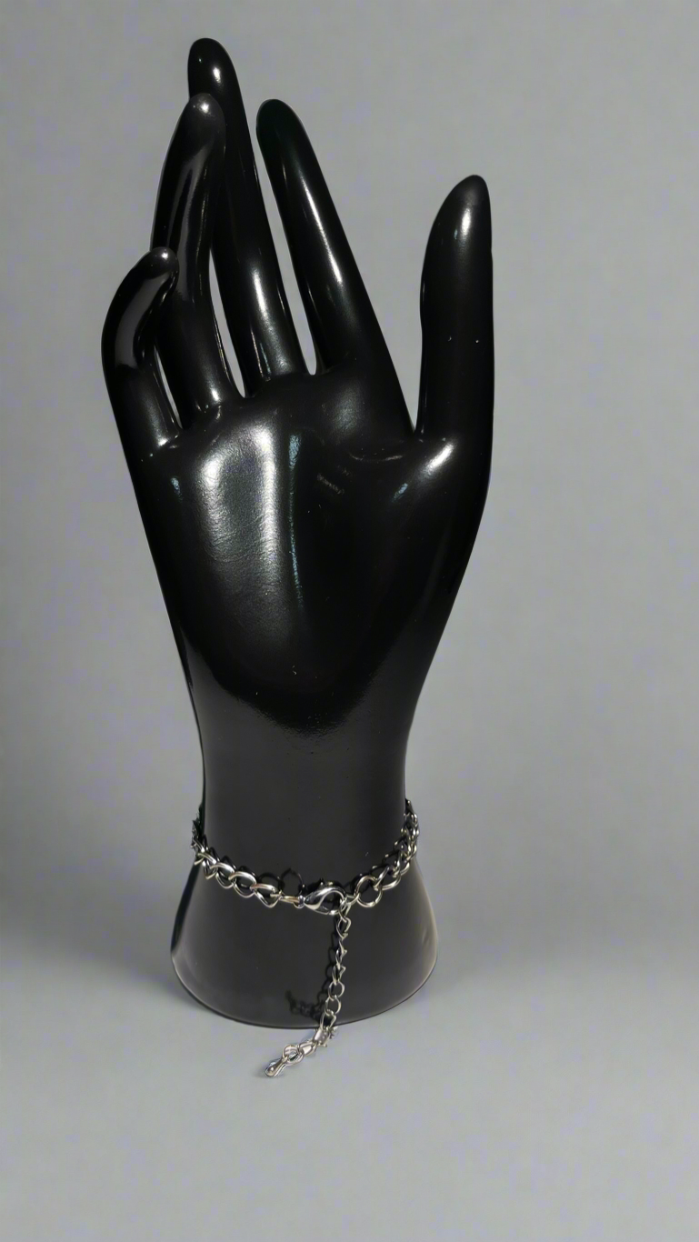 Infinity Bracelet – Silver-Tone Chain Link, Symbol of Endless Love