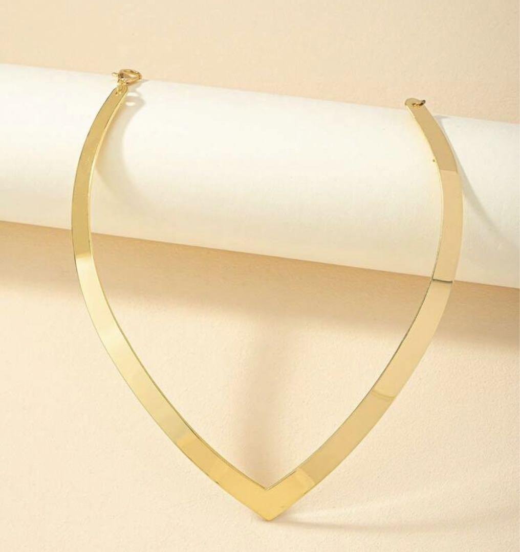 Vintage American Semi-Rigid Choker Necklace – 1960s Retro Jewelry