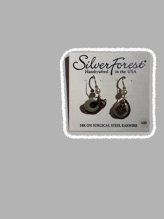 Luna Pearl – Natural Stone Drop Earrings