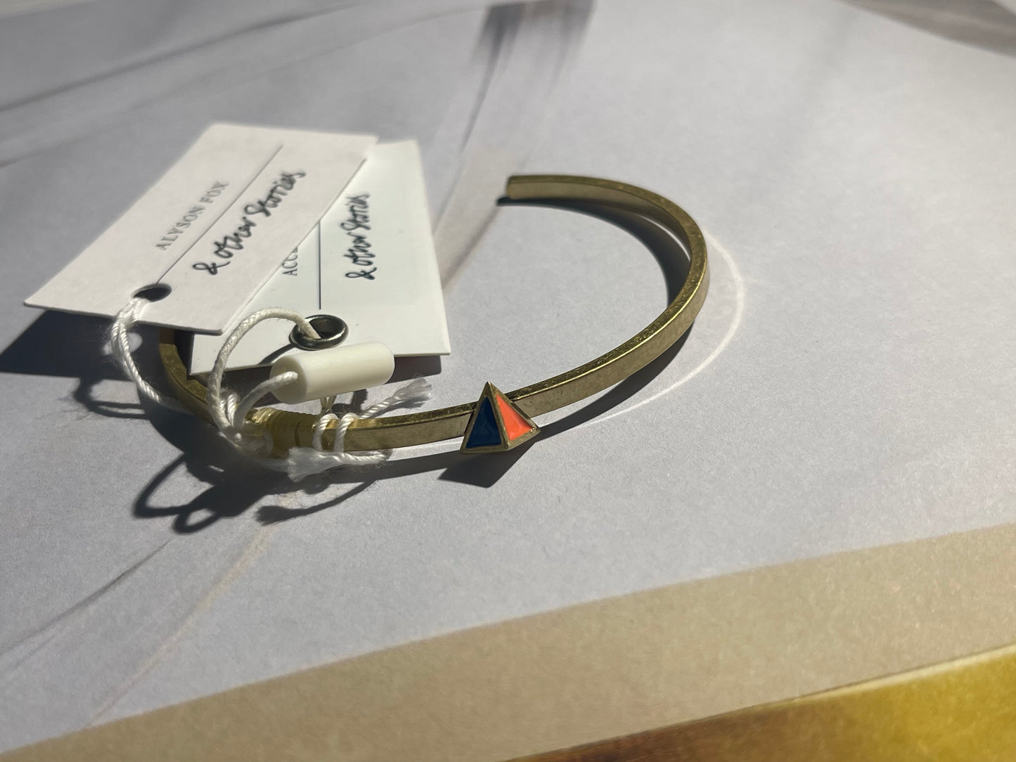 Gold-Tone Cuff Bracelet with Triangular Accent – & Other Stories