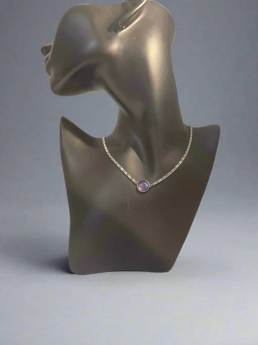 Pura Vida Silver-Tone Necklace with a circular Pendant