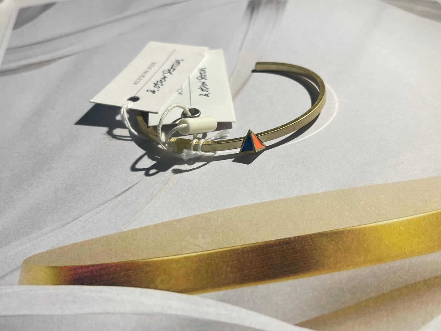 Gold-Tone Cuff Bracelet with Triangular Accent – & Other Stories