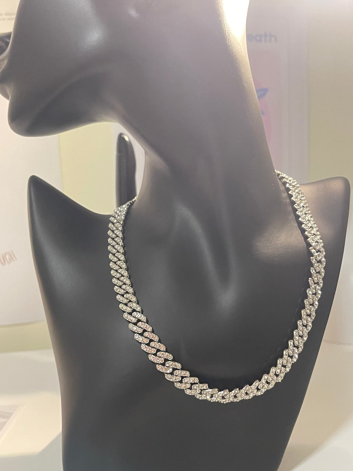 Iced-Out Micro Cuban Link Chain Necklace