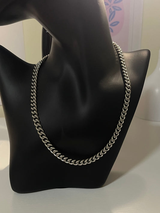 Stainless Steel Cuban Curb Link Chain Necklace