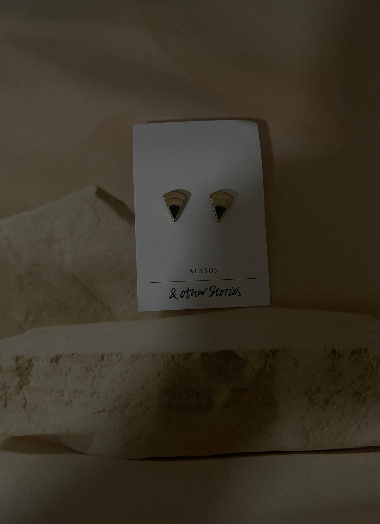 & Other Stories Alyson Triangle Stud Earrings