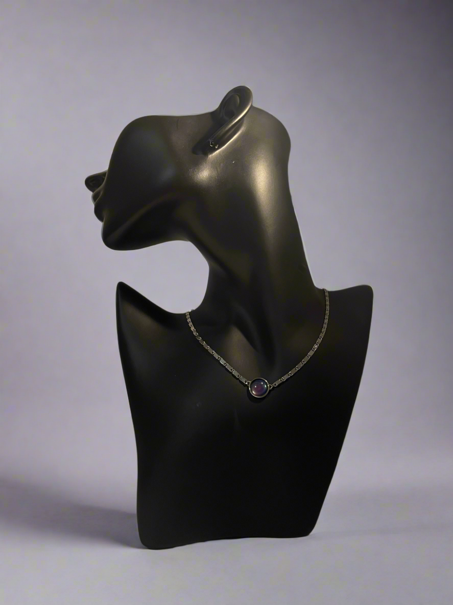 Pura Vida Silver-Tone Necklace with a circular Pendant