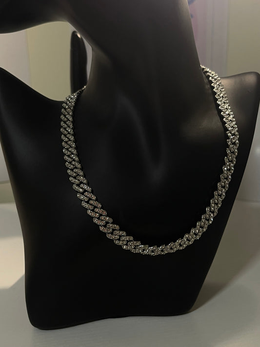 Iced-Out Micro Cuban Link Chain Necklace