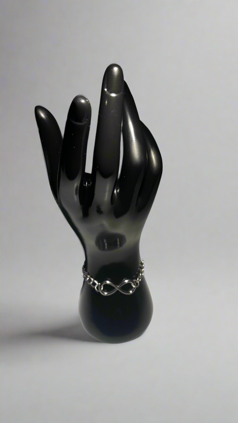 Infinity Bracelet – Silver-Tone Chain Link, Symbol of Endless Love